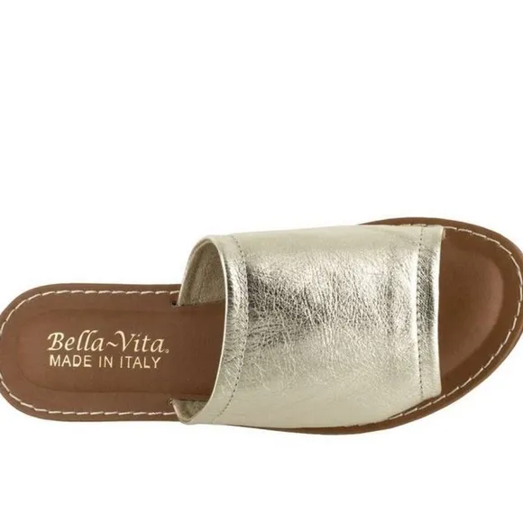 Women's Bella Vita Ros-Italy Gold Sandals NIB