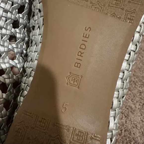 Women’s Birdies The Starling Silver Woven Slip On Vegan Leather Loafers