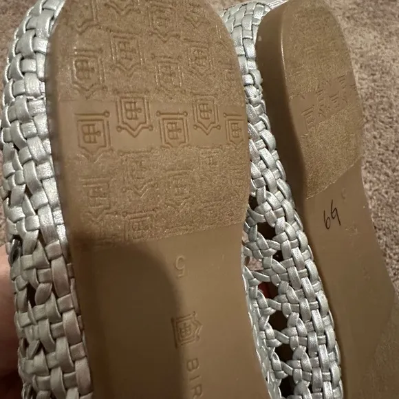 Women’s Birdies The Starling Silver Woven Slip On Vegan Leather Loafers
