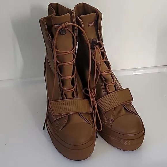 Women's Converse gr82 Chuck Taylor Brown Leather combat Boots