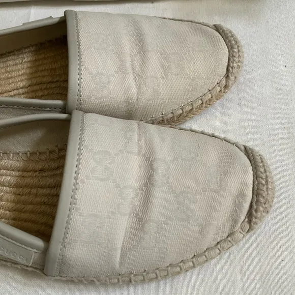 Women's Cream Espadrille Flats