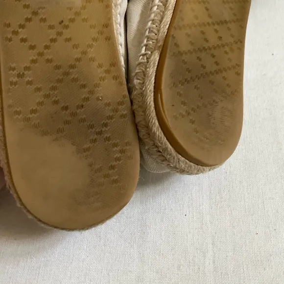 Women's Cream Espadrille Flats