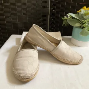 Women's Cream Espadrille Flats