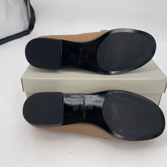 Women's New Bandolino Qadan Brown Vegan Nappa Leather Loafer Flats Shoes 9.5M