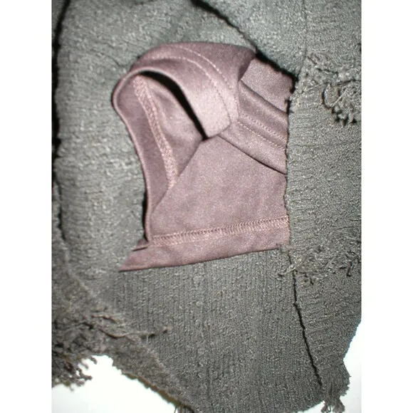 Womens NWT $298 Worth New York XS P Dress Coco Dark Brown Fringe Sleeveless Knit