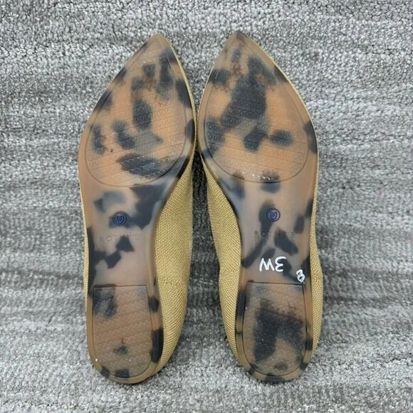 Women’s Rothy’s size 8 Goldenrod Yellow The Point Ballet Flat Shoes