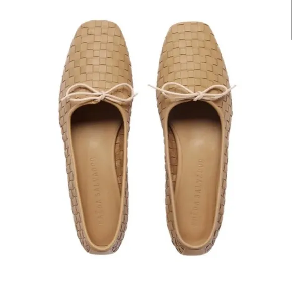 Women's Tan Woven Loafers