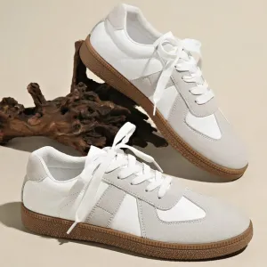 Women's Washable Round Toe Low Top Casual Sneakers