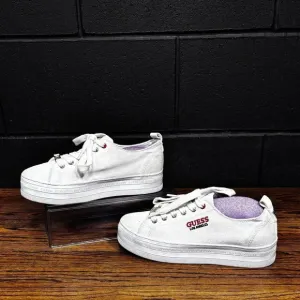 Y2K Vintage GUESS Los Angeles Classic White Platform Sneakers Women’s 7
