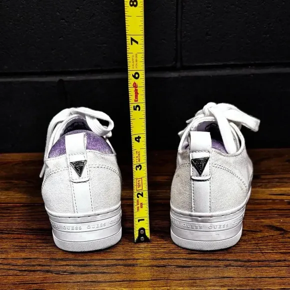 Y2K Vintage GUESS Los Angeles Classic White Platform Sneakers Women’s 7