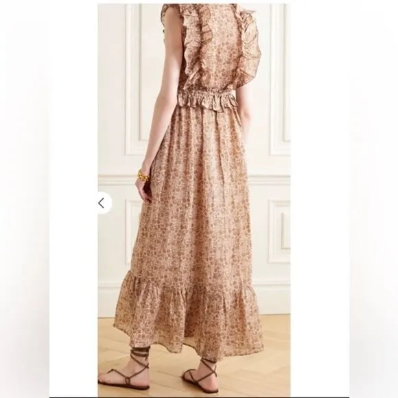 Yvonne Sporre Anthropologie Marie linen Antoinette Coverup sz M SS20