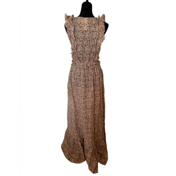 Yvonne Sporre Anthropologie Marie linen Antoinette Coverup sz M SS20