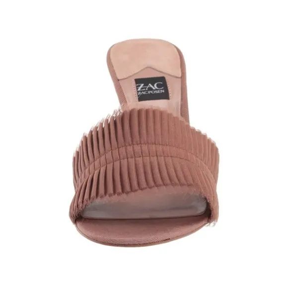 ZAC by ZAC POSEN Venecia Slip On Stiletto Mule Sandals in Cappuccino Size 6M New