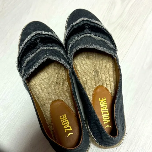 Zadig &amp; Voltaire Canvas Espadrilles in Black