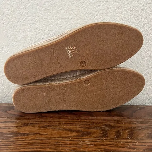 Zadig &amp; Voltaire Canvas Espadrilles Off White Cotton Canvas Wings Size 40