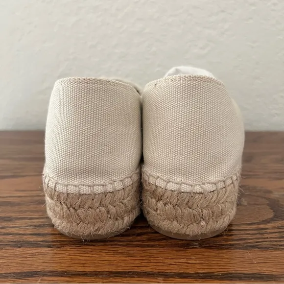 Zadig &amp; Voltaire Canvas Espadrilles Off White Cotton Canvas Wings Size 40