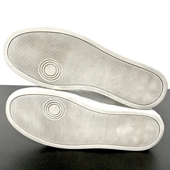Zadig &amp; Voltaire High Tops Flash Platform Sneakers White Leather