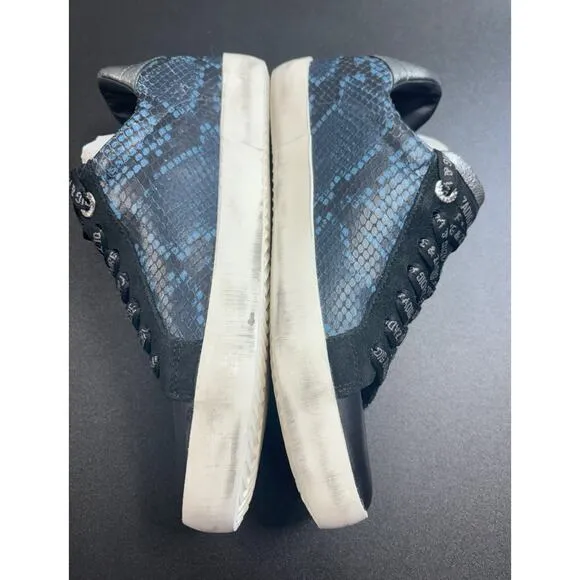 Zadig &amp; Voltaire New Low-Top Used‎ Wild Sneaker Deep Blue Distressed EU36 / US 5