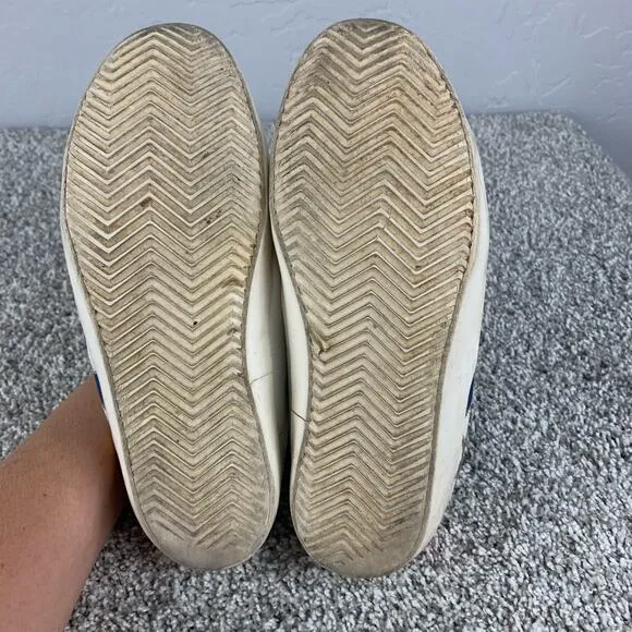 Zadig &amp; Voltaire Used Star Sneakers Women's Size 7 White Leather Low Top