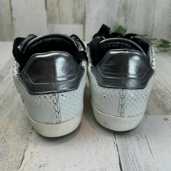 Zadig &amp; Voltaire Women's Zadig Keith Flash Low Top Sneakers, White, Size 38