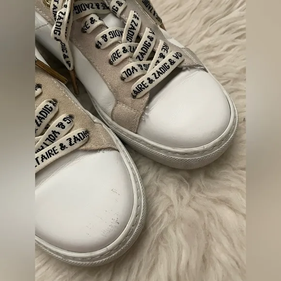 Zadig &amp; Voltaire ZV1747 Wild Low Top Sneakers Leather 38 US 7