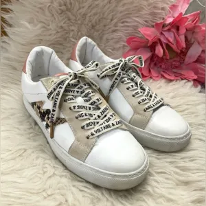Zadig &amp; Voltaire ZV1747 Wild Low Top Sneakers Leather 38 US 7