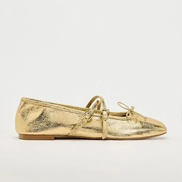 ZARA Bow Ballet Flats NWT
