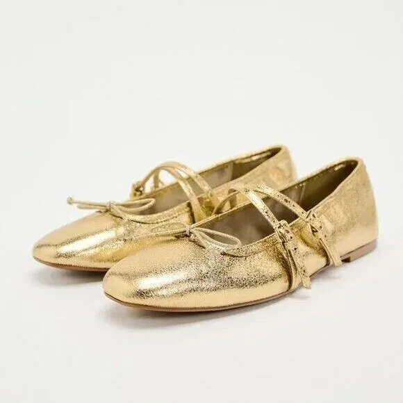 ZARA Bow Ballet Flats NWT