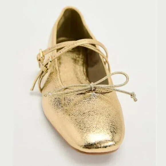 ZARA Bow Ballet Flats NWT