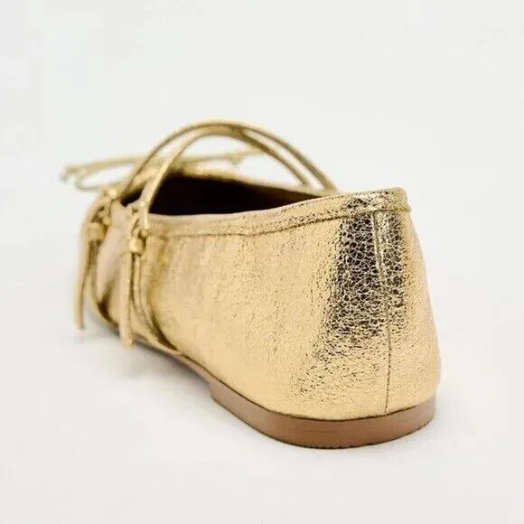 ZARA Bow Ballet Flats NWT