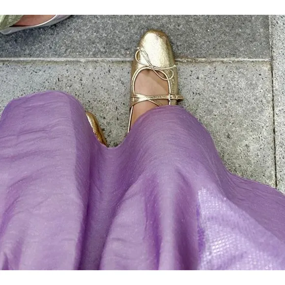 ZARA Bow Ballet Flats NWT