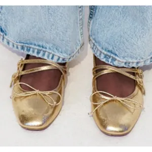 ZARA Bow Ballet Flats NWT
