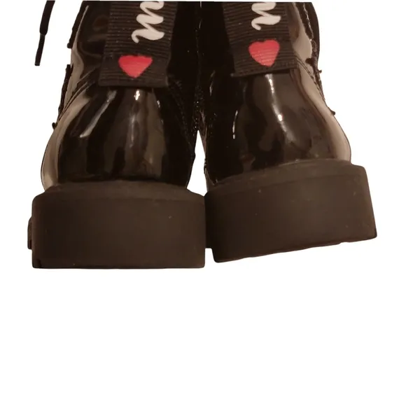 Zara Disney Mickey boots with sparkle design combat boots size 29/12