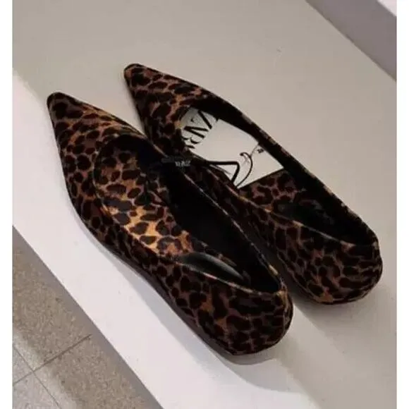 ZARA Leopard Print Flats NWT