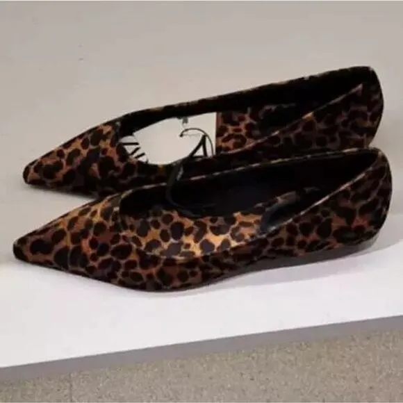 ZARA Leopard Print Flats NWT