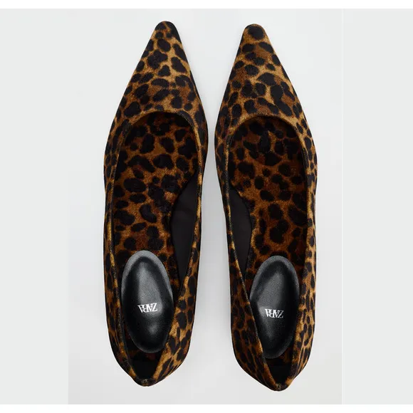 ZARA Leopard Print Flats NWT