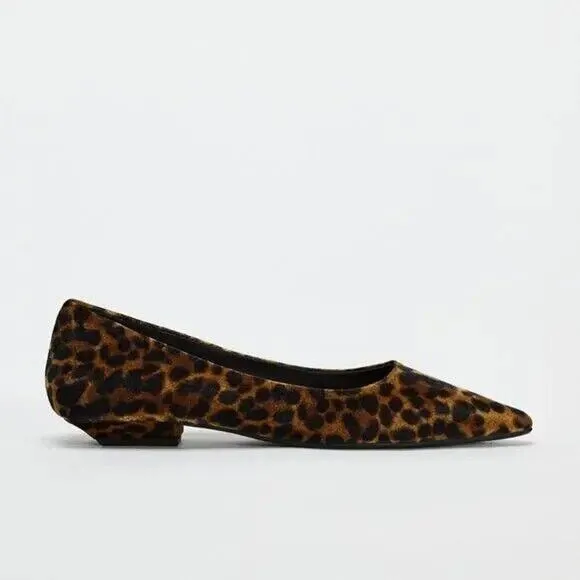 ZARA Leopard Print Flats NWT