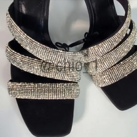 ZARA Sparkly Strap Heels Sandals