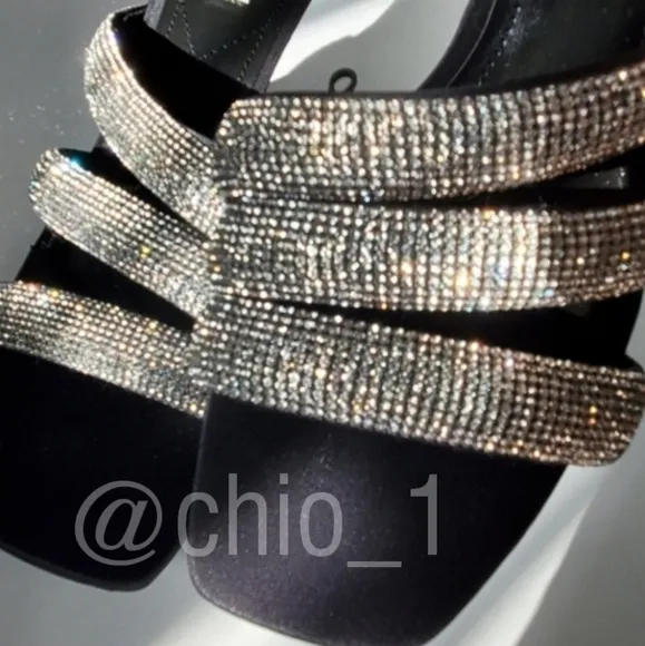 ZARA Sparkly Strap Heels Sandals