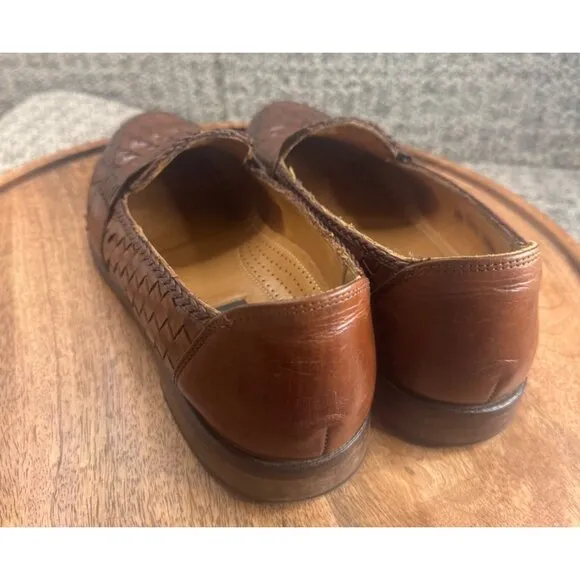 Zelli Men’s Woven Loafer Shoes Handcrafted  Made In Italy 10.5 M