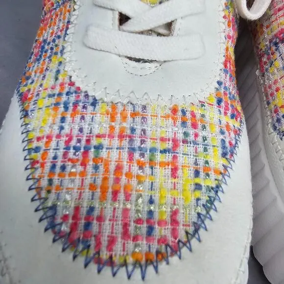 ZODIAC Women's Cooper Sneakers Size 10 Fashionable Platform Quilted Rainbow Top