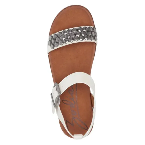 Zodiac Women's Nola Ankle Strap Sandals White Size 6
