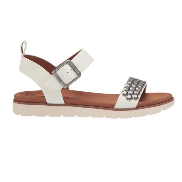 Zodiac Women's Nola Ankle Strap Sandals White Size 6